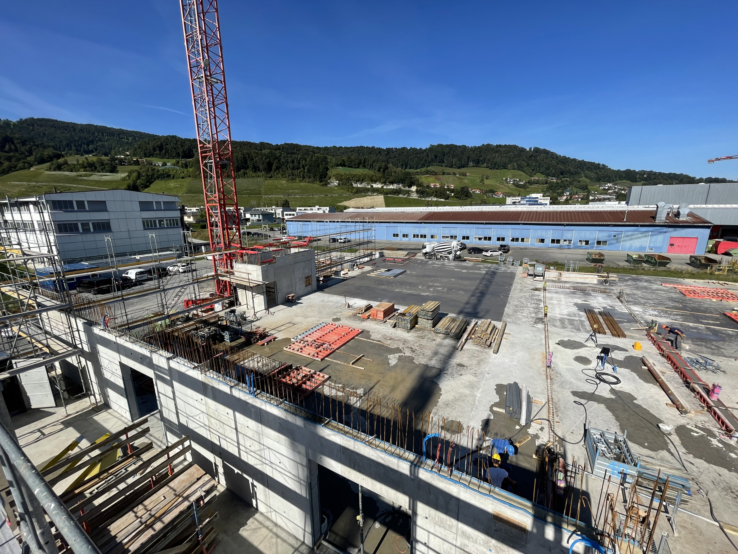 Oertli Lean Factory – Baufortschritt September